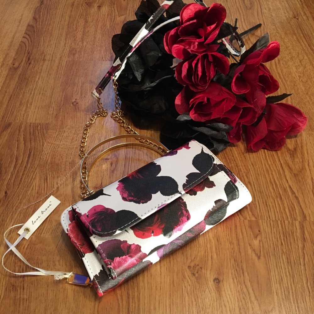 Los Angeles Brand Love Trove Floral Purse Clutch